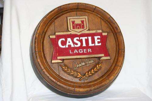 AN AWESOME CASTLE LAGER BARREL END PUB SIGN!!! VERY NICE SIGN FOR YOUR BAR...