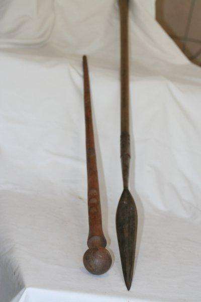 TRADITIONAL ZULU WEAPONS - SPEAR AND KNOB KIERRIE!!! - CHECK THESE OUT...