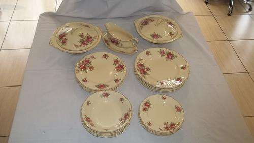 VERY RARE ANTIQUE 1951 CENTENARY J&G MEAKIN OF ENGLAND SUNSHINE DELICIA PORCELAINE DINNER SERVICE
