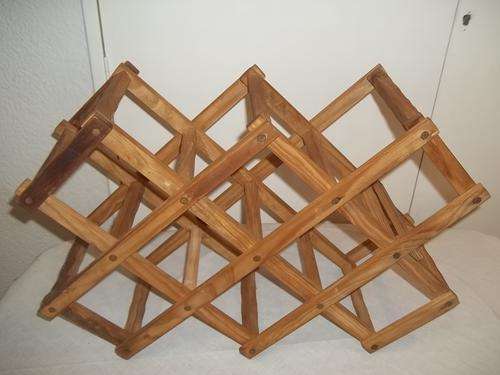 AWESOME FOLDING WOODEN WINE RACK THAT HOLDS 10 BOTTLE OF YOUR FAVOURITE VINO