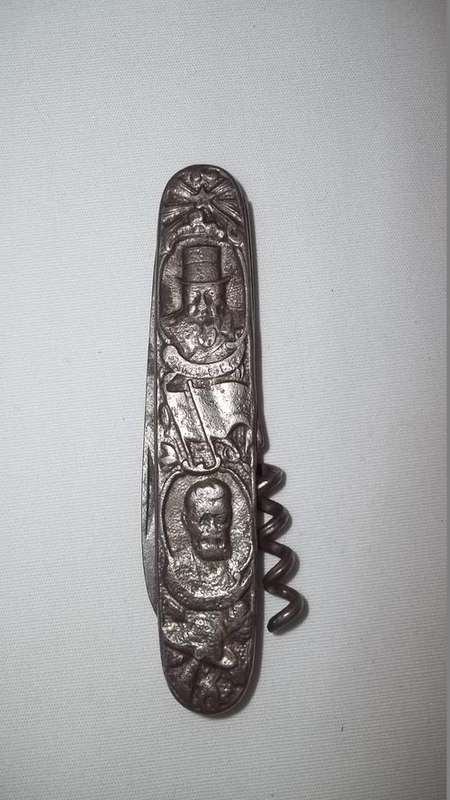 AMAZING RARE ANTIQUE "EENDRACHT MAAKT MACHT" POCKET KNIFE: THIS IS A HIGHLY COLLECTABLE KNIFE