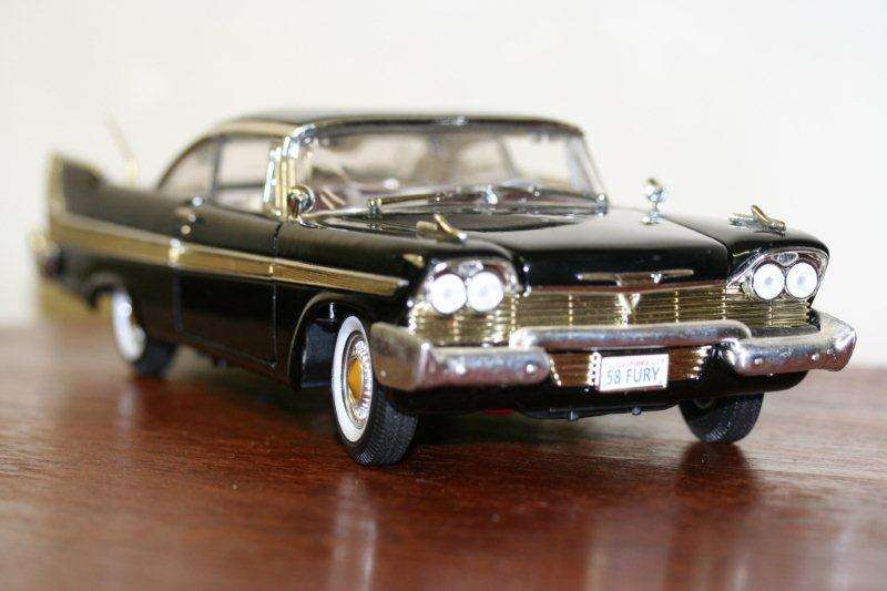 WOW!!! AWESOME 1958 BLACK PLYMOUTH FURY!!! SCALE 1/18 - STUNNING HUGE CAR...WOW!!!
