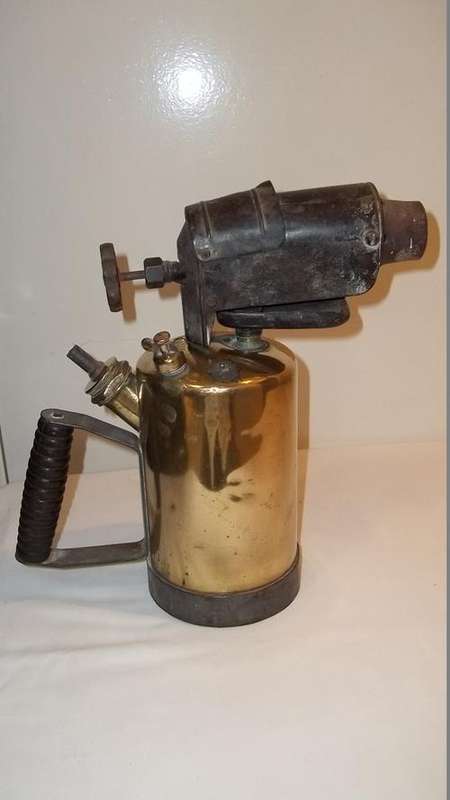 WOW!!! ANTIQUE G BARTHEL (OF GERMANY) BRASS BLOW TORCH DATING BACK TO THE EARLY 1900's