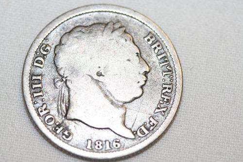WOW! A VERY RARE 1816 BRITISH 6 PENCE COLLECTOR COIN! VERY VALUABLE AND HIGHLY COLLECTABLE! AWESOME!