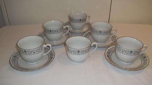 BEAUTIFUL ORIENTAL TEA SET FINISHED IN FINE SILVER GILDING - A VERY BEAUTIFUL SET!!!