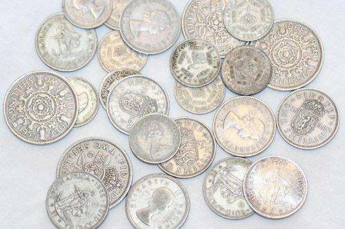 *JOB LOT* NICE COLLECTION OF 24 SILVER (130g) COINS; 1942 - 1964! GREAT INVESTMENT! ONE BID FOR ALL!