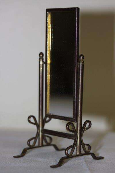 AWESOME VINTAGE DOLL HOUSE FULL LENGTH MIRROR WITH FANTASTIC DETAIL!!! THIS IS AWESOME FURNITURE...