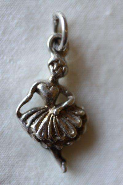 AWESOME STERLING SILVER "BALLERINA" CHARM - A VERY PRETTY CHARM