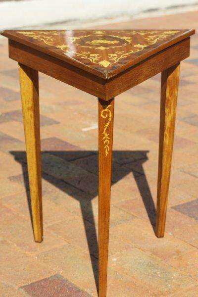 WOW!!! AN EXQUISITE ITALIAN MADE SIDE TABLE WITH STORAGE! THIS IS TOTALLY UNIQUE & VERY BEAUTIFUL!!!