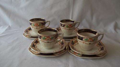 MAGNIFICENT VINTAGE (1933) PORCELAIN ALFRED MEAKIN OF ENGLAND "CALEDONIA" SERIES TEA SET