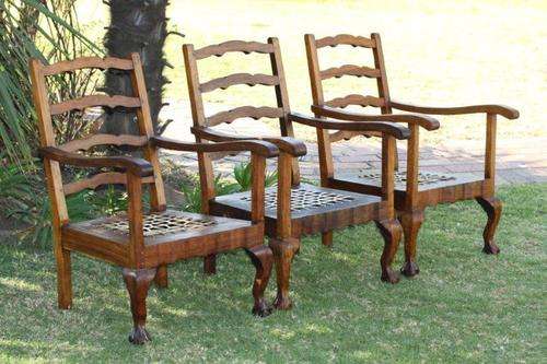 STUNNING ANTIQUE, VERY COLLECTABLE RIEMPIE CHAIRS IN GREAT CONDITION! AWESOME FURNITURE. BID / CHAIR