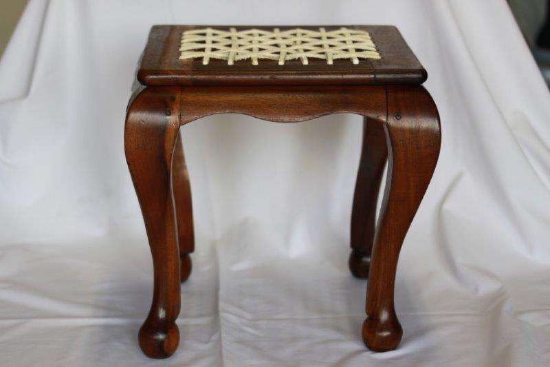 STUNNING STUNNING LITTLE RIEMPIE STOOL. SOLID TEAK AND A FANTASTIC PIECE OF FURNITURE!!!