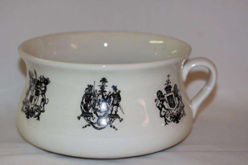 WOW!!! AN ABSOLUTELY CONTROVERSIAL VINTAGE PORCELAIN CHAMBER POT - READ THE DISCRIPTION
