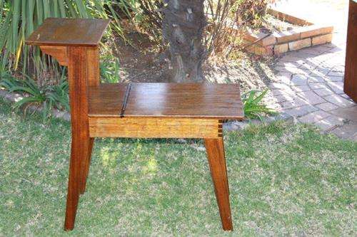 AWESOME DIFFERENT TELEPHONE TABLE c/w STORAGE BOX!!! BEAUTIFUL FURNITURE IN GREAT CONDITION!!!