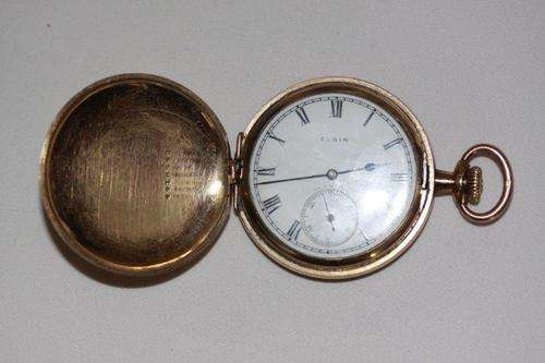 A STUNNING VINTAGE ELGIN GOLD FILLED POCKET WATCH!!!