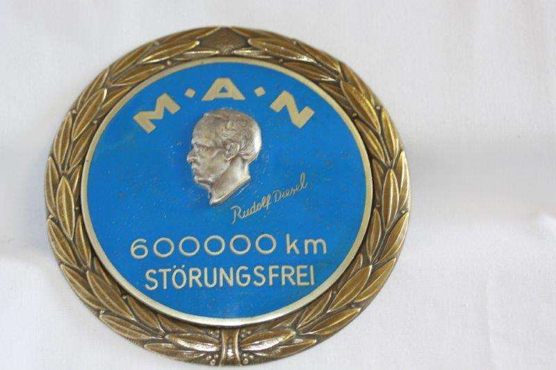 A VERY RARE RUDOLF DIESEL PORCELAIN & BRASS SIGN / BADGE!!! THIS IS VERY AWESOME AND ONE OF A KIND!!