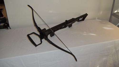 A FANTASTIC "CHRISBOW" OF RSA CHEETAH MODEL MK IV BLACK CROSSBOW IN THE ORIGINAL BOX
