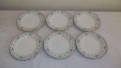 A STUNNING SET OF SIX NORITAKE OF JAPAN "NITTO WARE" "ROSALINDA" PATTERN CAKE PLATES