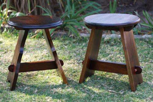 A PAIR OF STUNNING ANTIQUE MILKING STOOLS IN GREAT CONDITION!!! AWESOME FURNITURE!! BID PER STOOL!!!