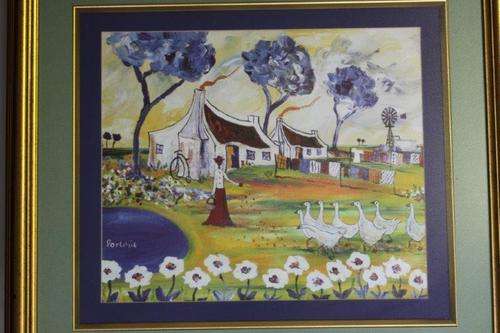 AN AWESOME PORTCHIE PRINT IN A STUNNING FRAME BEHIND GLASS!!! THIS IS AWESOME AND COLLECTABLE...