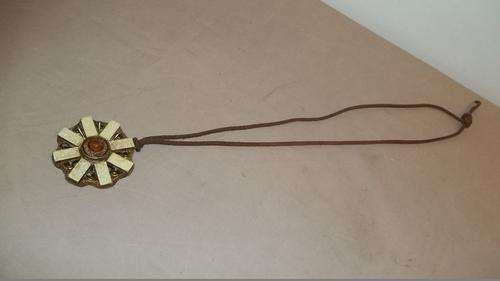 AN EXCEPTIONALLY UNUSUAL BUT INTRIGUING ARTS AND CRAFTS NECKLACE AND PENDANT