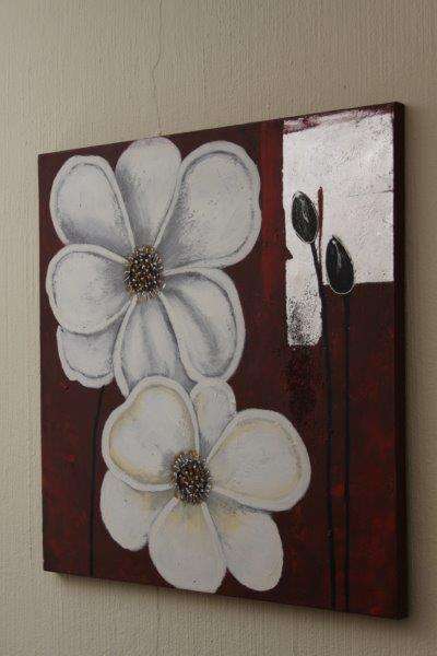 AWESOME ORIGINAL FLOWER OIL PAINTING ON CANVAS! BEAUTIFUL AND SELLING FOR A BARGAIN