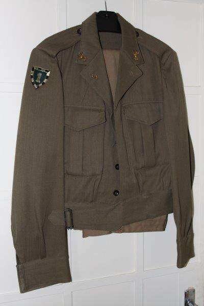 A RARE VINTAGE MILITARY INFANTRY DRESS JACKET & TROUSERS - THIS IS AWESOME!!!