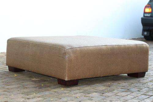 A STUNNING GENUINE WOVEN LEATHER OTTOMAN!!! THIS IS UNIQUE, BEAUTIFUL AND A MUST HAVE!!!
