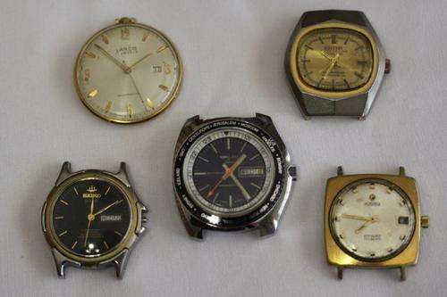 ***JOB LOT*** VINTAGE MEN'S WATCH'S INCLUDING SEIKO, ROAMER, TOPAZ, LANCO AND ROTTERY!!! SOLD AS IS