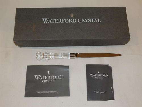 AN ABSOLUTELY STUNNING ORIGINAL WATERFORD CRYSTAL LETTER OPENER IN IT'S ORIGINAL BOX