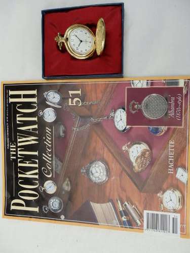 A STUNNING BOXED "THE POCKET WATCH COLLECTION" BY HACHETTE "ALBAMBRA" POCKET WATCH