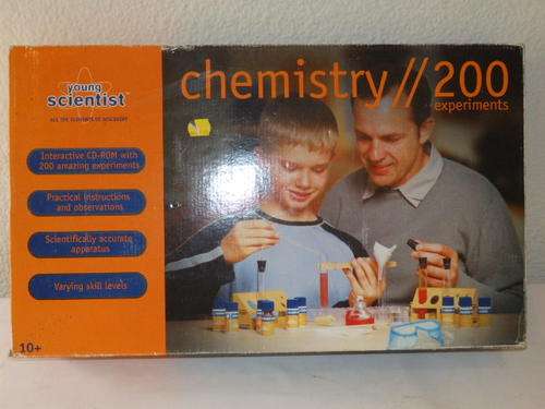 AN AWESOME BOXED "YOUNG SCIENTIST" CHEMISTRY 200 SET - IDEAL FOR THOSE ENQUIRING MINDS