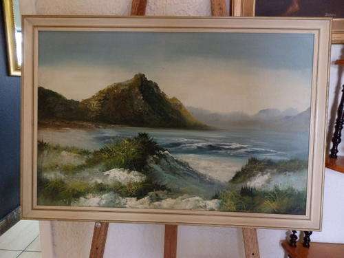 AN EXQUISITE FRAMED ORIGINAL OIL ON BOARD SEA SCAPE PAINTING SIGNED BY ARTIST D. WINDBERG