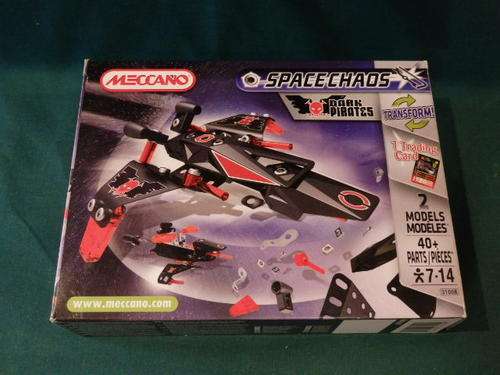 AN AWESOME MECCANO "SPACE CHAOS" DARK PIRATES BUILDING SET IN IT'S ORIGINAL BOX