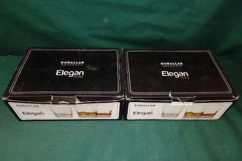 TWO BOXES OF EXQUISITELY DESIGNED "GURALLAR ARTCRAFT" WHISKEY GLASSES - STUNNING!!!!!