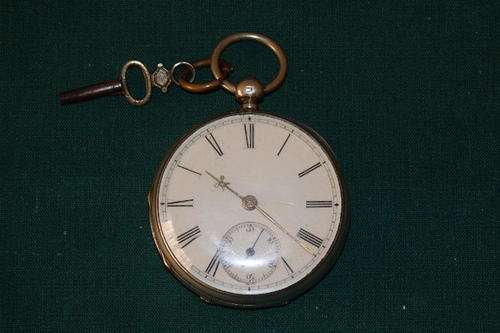 A SPECTACULAR ANTIQUE VICTORIAN (1876) STERLING SILVER "HERBERT BUSHELL AND SON" POCKET WATCH