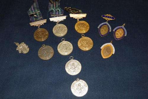 ***JOB LOT*** AN AMAZING COLLECTION OF 12 SCOTTISH "PRETORIA HIGHLAND GAMES" MEDALS