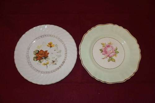 TWO AWESOME VINTAGE PORCELAIN COLLECTOR PLATES INCLUDING A J&G MEAKIN "SOL" PLATE