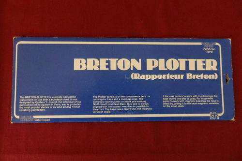 AN AMAZING BRETON "PORTLAND SERIES" NAUTICAL PLOTTER IN IT'S ORIGINAL PROTECTIVE SLEEVE