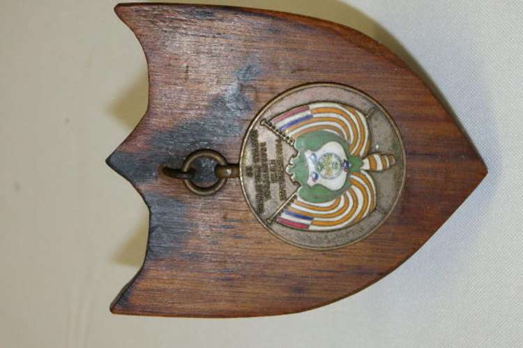 A SPECTACULARLY RARE ANTIQUE (1854) "ORANJE VRIJ STAATSE" VERJAARSDAG SKILD MOUNTED ON A SHEILD
