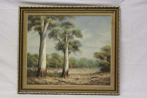 A STUNNING LARGE ORIGINAL S. WOODS OIL PAINTING IN A STUNNING FRAME!!! BEAUTIFUL COLLECTOR ART!!!