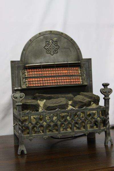 A STUNNING ANTIQUE BELLING & Co Ltd MEDIEVIL STYLE ELECTRIC FIRE PLACE, WORKING! ABSOLUTELY AWESOME!
