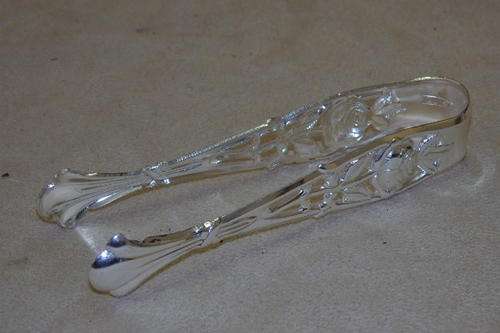 AN AWESOME PAIR OF VINTAGE WEST GERMAN MADE "QUIST" SUGAR CUBE TONGS IN GREAT CONDITION