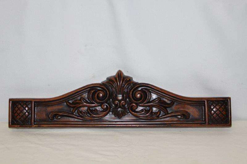 WOW!!! A GORGEOUS MOULDED MANTEL PIECE OR STUNNING TOP PIECE FOR A CUPBOARD!!!!