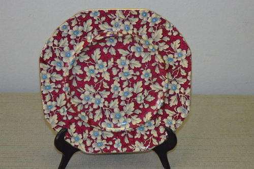 AN EXQUISITE VINTAGE (c1960's) LORD NELSON OF ENGLAND "ROYAL BROCADE" CHINTZ SQUARE PLATE