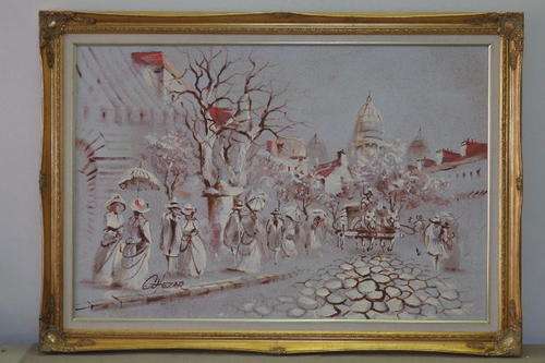 A SPECTACULAR SIGNED ORIGINAL OIL PAINTING BY WORLD RENOWNED ARTIST BORIS CHEZAR - A RARE FIND!!!