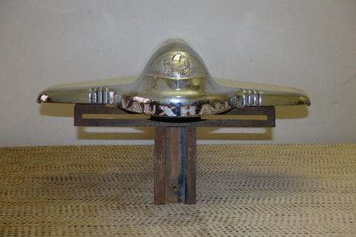 AN AWESOME AND RARE VINTAGE CHROMED VAUXHALL HOOD/ TRUNK ORNAMENT