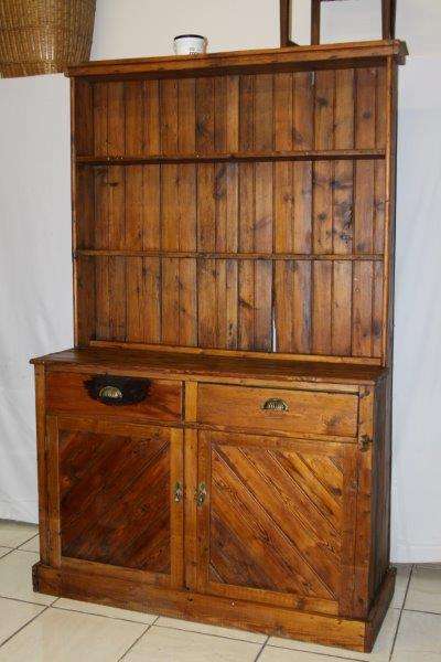 A SPECTACULAR ANTIQUE OREGON KITCHEN DRESSER CABINET WITH MASSIVE CHARACTER!!! THIS IS STUNNING...