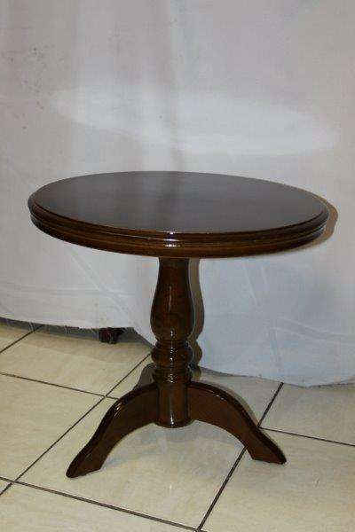 AN EXQUISITE VINTAGE OCCASIONAL TABLE c/w STUNNING INLAY WORK, TURNED LEGS & MAGNIFICENT DETAILING!!