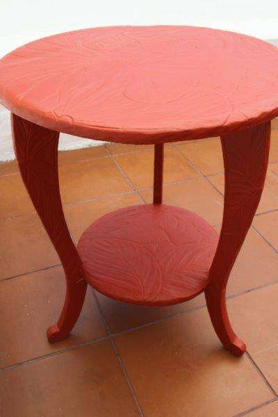 EXQUISITE VINTAGE OCCASIONAL TABLE c/w STUNNING HAND CARVED INLAY & MAGNIFICENT DETAILING!!!